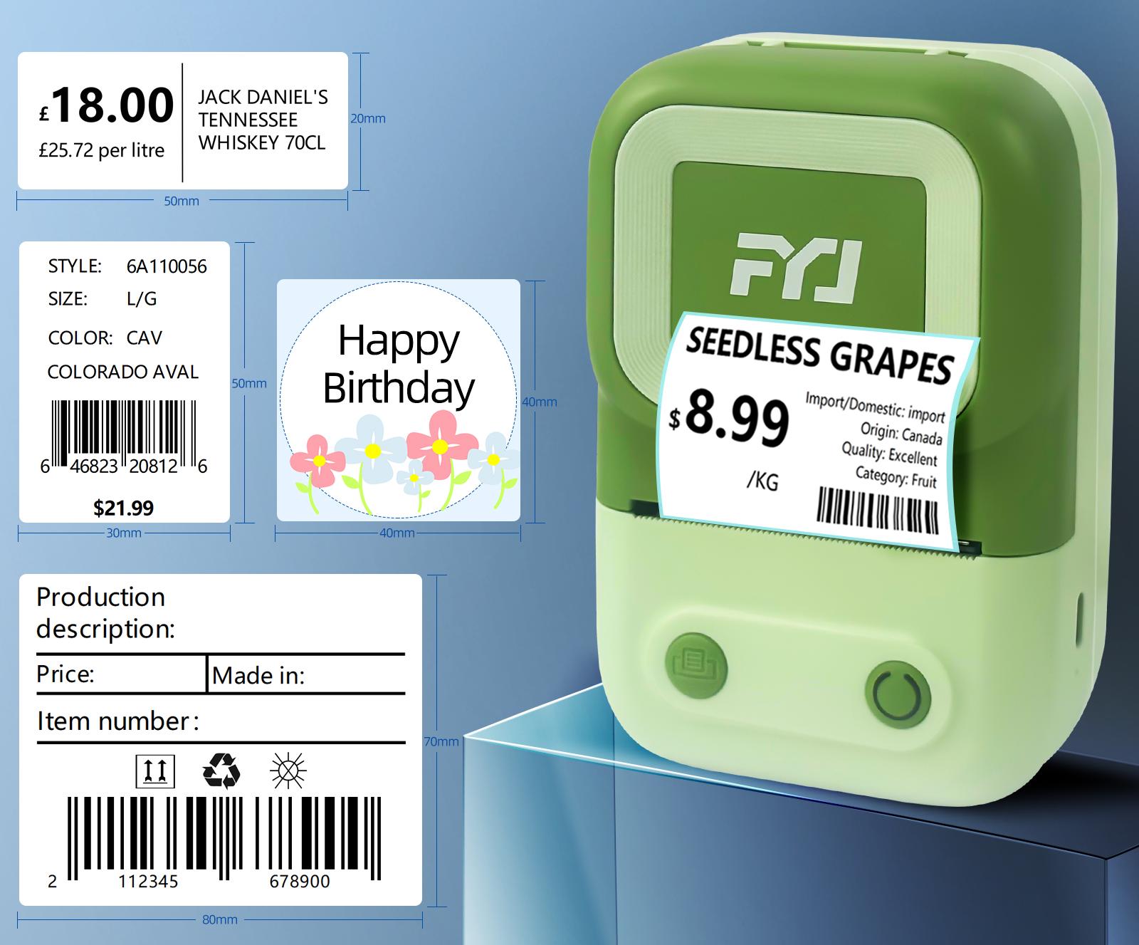 Portable Thermal Printer for Retail Labels