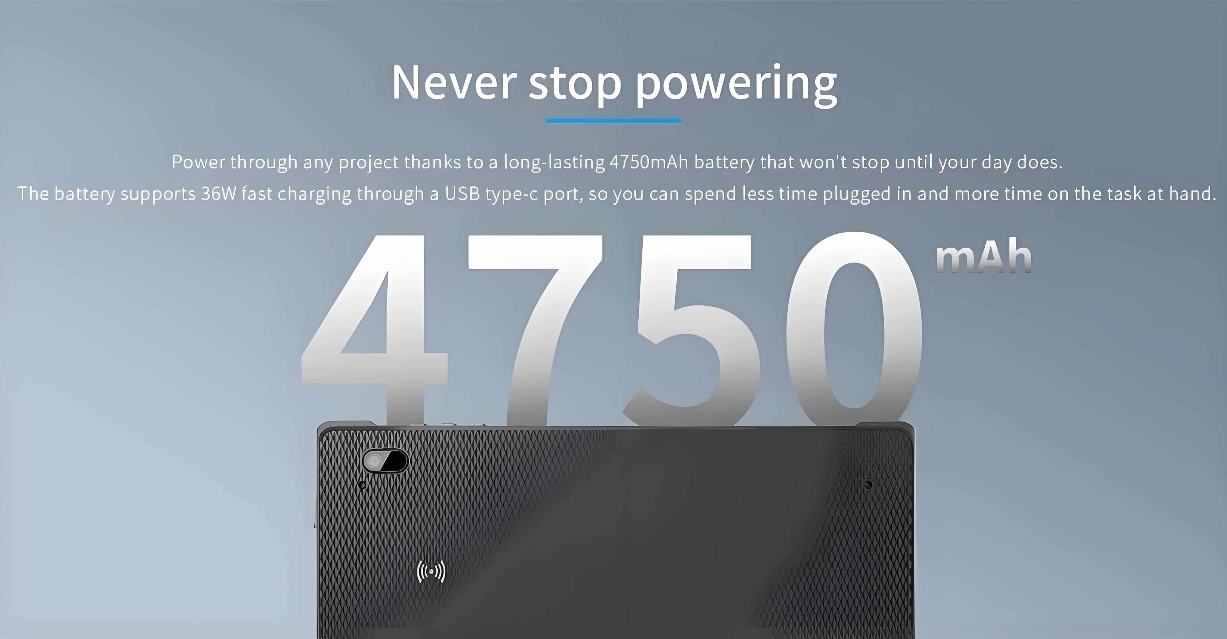 36W Fast Charging Tablet