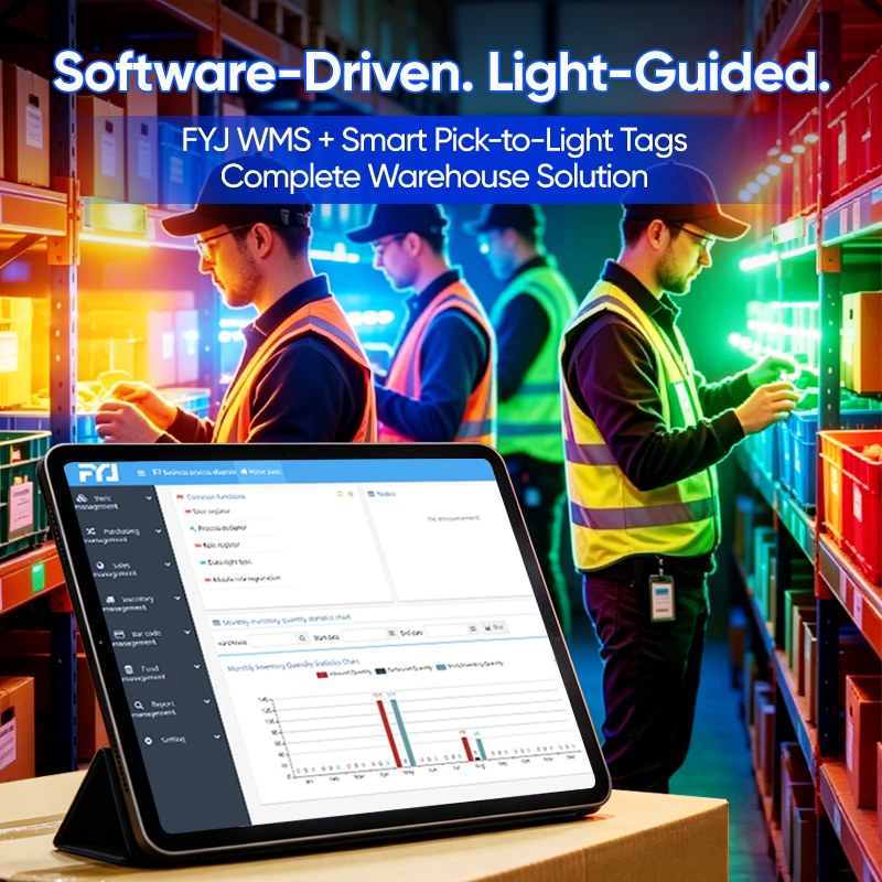 smart inventory software with led light tags