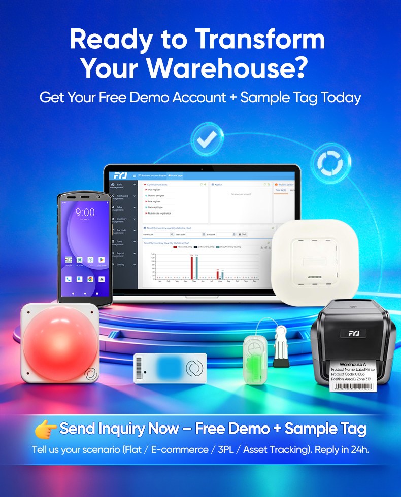Ready to TransformYour Warehouse? Get Your Free Demo Account + Sample Tag Today